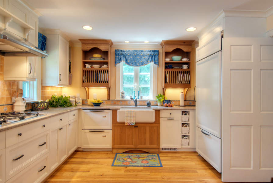 Custom cabinetry affords extra places for all the dishes
