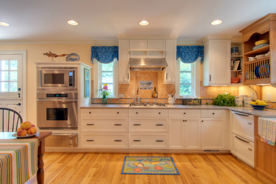 Another view of an updated kitchen from a 19th century home